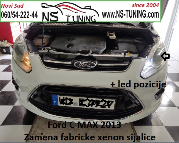 ford c max s max 2012 2013 2014 2015 xenon far d3s sijalica osram ksenon zamena ugradnja novi sad ns tuning